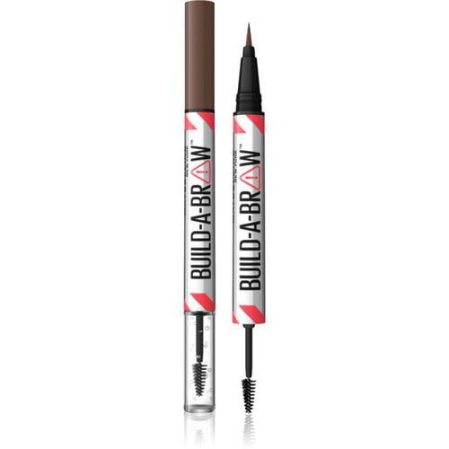 Build-A-Brow Beidseitiger Augenbrauenstift für Fixation und Form Farbton 257 Medium Brown 1 St - MAYBELLINE NEW YORK - Modalova