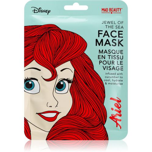 Disney Princess Ariel Feuchtigkeitsspendende Tuchmaske mit Gurkenextrakt 25 ml - Mad Beauty - Modalova