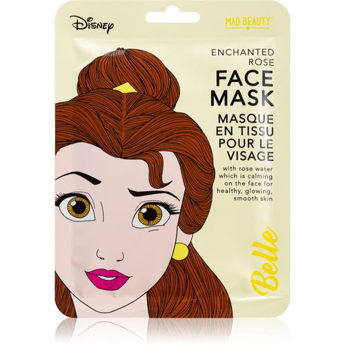 Disney Princess Belle maschera lenitiva in tessuto con estratto di rosa canina 25 ml - Mad Beauty - Modalova