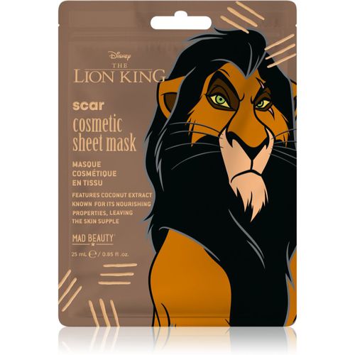 Lion King Scar Feuchtigkeitsspendende Tuchmaske 25 ml - Mad Beauty - Modalova