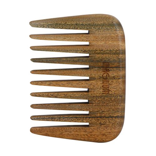 Natural pettine in legno di guaiaco - stile afro 308 1 pz - Magnum - Modalova