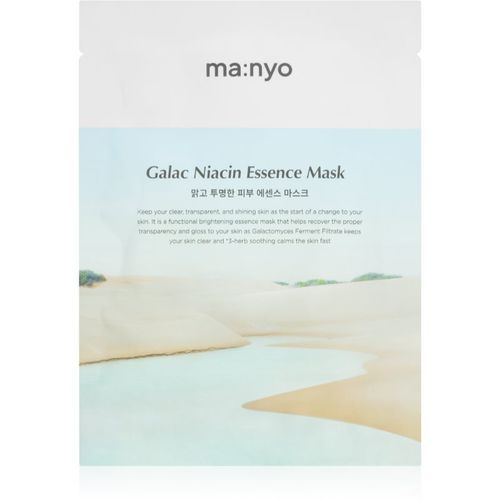 Galac Niacin Essence mascarilla iluminadora en forma de hoja con efecto humectante 30 g - ma:nyo - Modalova