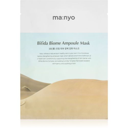 Bifida Biome mascarilla facial calmante en forma de hoja reparador de la barrera cutánea 30 g - ma:nyo - Modalova