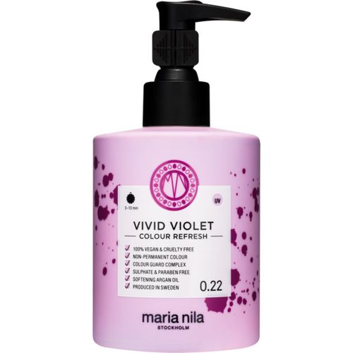 Colour Refresh Vivid Violet Sanfte nährende Maske ohne permanente Farbpigmente hält 4 bis 10 Haarwäschen im Haar 0.22 300 ml - Maria Nila - Modalova