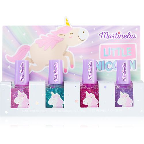 Little Unicorn Nail Polish Set conjunto de esmaltes de uñas para niños Pink, Blue, Purple, Fuchsia - Martinelia - Modalova