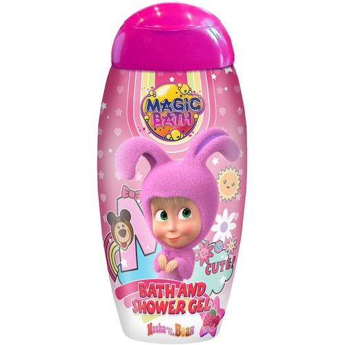 Magic Bath Bath & Shower Gel Dusch- und Badgel für Kinder Raspberry 200 ml - Masha & The Bear - Modalova