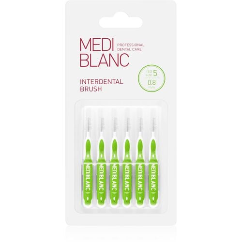 Interdental Pick-brush cepillo interdental 0,8 mm Green 6 ud - MEDIBLANC - Modalova