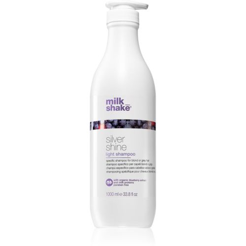 Silver Shine champú para el cabello canoso y rubio light 1000 ml - Milk Shake - Modalova