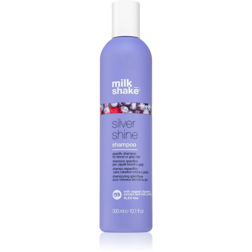 Silver Shine champú para cabello rubio neutralizante para tonos amarillos 300 ml - Milk Shake - Modalova