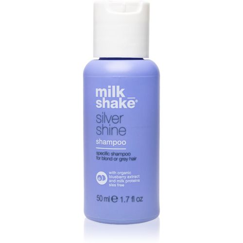 Silver Shine champú para el cabello canoso y rubio 50 ml - Milk Shake - Modalova