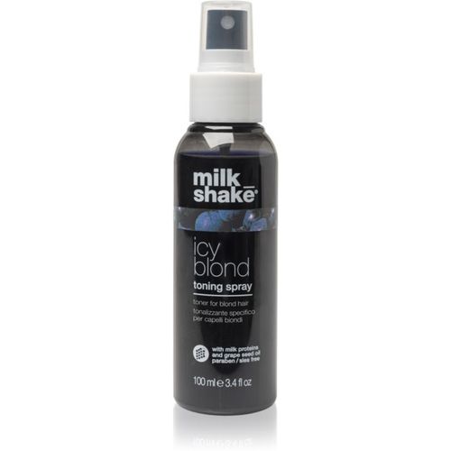 Icy Blond Toning Spray spray neutralizzante per toni gialli 100 ml - Milk Shake - Modalova