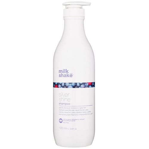 Silver Shine champú para cabello rubio neutralizante para tonos amarillos 1000 ml - Milk Shake - Modalova