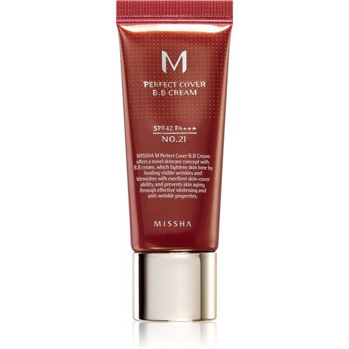 M Perfect Cover BB cream ad alta protezione UV confezione piccola colore No. 21 Light Beige SPF 42/PA+++ 20 ml - Missha - Modalova