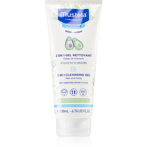 Bébé gel detergente per corpo e capelli per bambini 200 ml - Mustela - Modalova