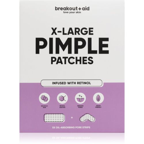 Breakout + Aid X-Large Pimple Patches tratamiento localizado para el acné con ácido salicílico 5 ud - My White Secret - Modalova