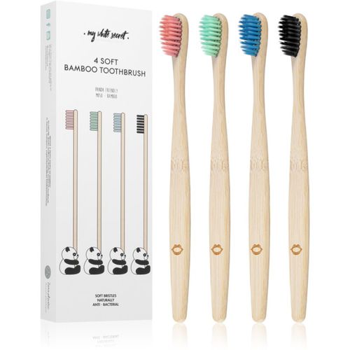 Bamboo Toothbrush Bambus-Zahnbürste soft 4 St - My White Secret - Modalova