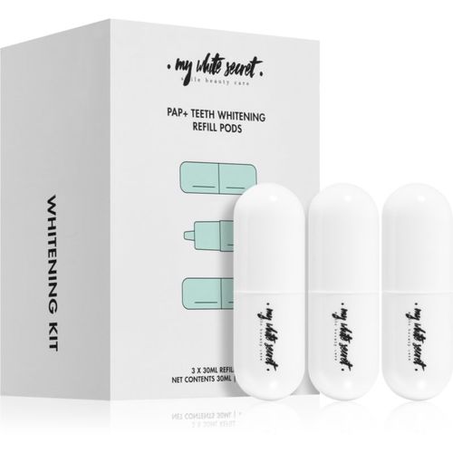 PAP+ Teeth Whitening Refill Pods gel attivante sbiancante ricarica 3x10 ml - My White Secret - Modalova