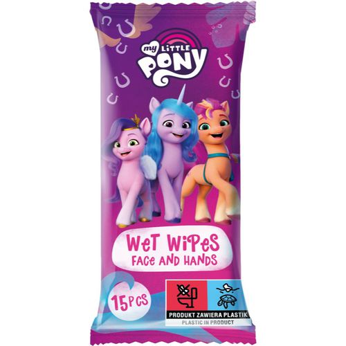 Wet Wipes salviette detergenti umidificate per bambini 15 pz - My Little Pony - Modalova