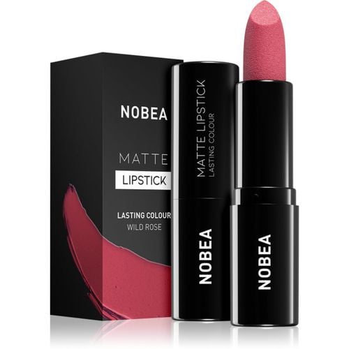 Day-to-Day Matte Lipstick barra de labios matificante tono Wild rose #M18 3 g - NOBEA - Modalova