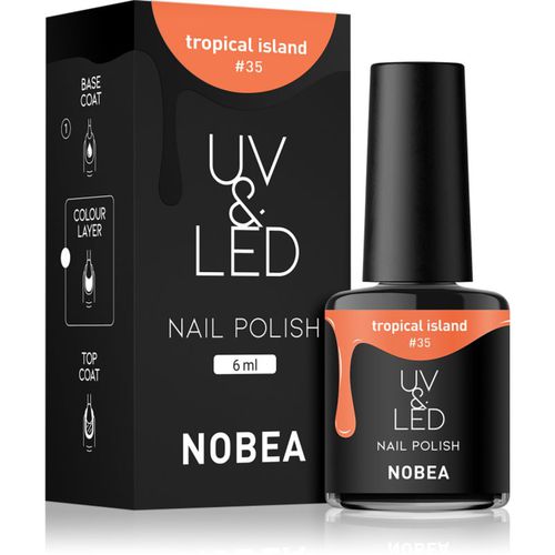 UV & LED Nail Polish esmalte para uñas en gel para lámpara UV/LED brillante tono Tropical island #35 6 ml - NOBEA - Modalova