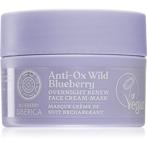 Anti-Ox Wild Blueberry erneuernde Creme-Maske für die Nacht 50 ml - Natura Siberica - Modalova