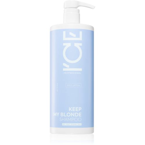 ICE Professional Keep My Blonde shampoo anti-giallo per capelli schiariti, con meches biondo freddo 1000 ml - Natura Siberica - Modalova