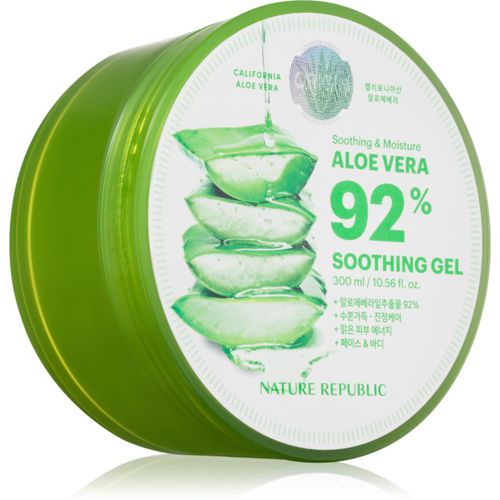 Soothing & Moisture Aloe Vera 92% Soothing Gel beruhigendes feuchtigkeitsspendendes Gel für empfindliche Oberhaut 300 ml - NATURE REPUBLIC - Modalova