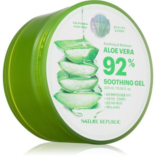 Soothing & Moisture Aloe Vera 92% Soothing Gel gel hidratante calmante para pieles sensibles 300 ml - NATURE REPUBLIC - Modalova