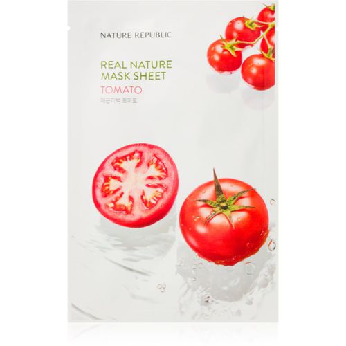 Real Nature Tomato Mask Sheet mascarilla hoja con efecto refrescante 23 ml - NATURE REPUBLIC - Modalova