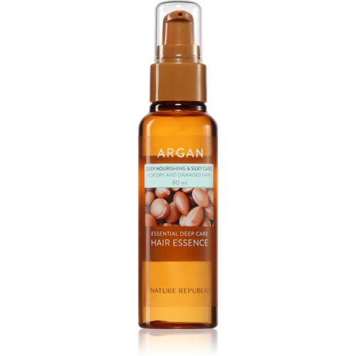 Argan Essential Deep Care Hair Essence esencia hidratante para cabello maltratado o dañado 80 ml - NATURE REPUBLIC - Modalova