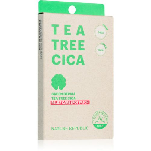 Green Derma Tea Tree Cica Relief Care Spot Patch pad detergenti viso anti-acne 60 pz - NATURE REPUBLIC - Modalova