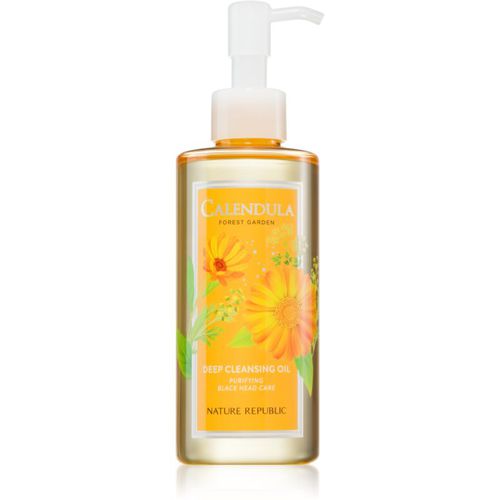 Forest Garden Calendula Cleansing Oil aceite limpiador suave para pieles grasas y mixtas 200 ml - NATURE REPUBLIC - Modalova