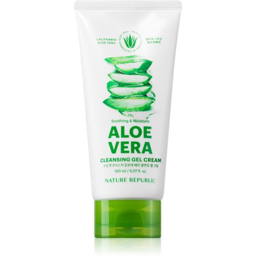 Soothing & Moisture Aloe Vera Cleansing Gel Cream crema detergente idratante con effetto lenitivo 150 ml - NATURE REPUBLIC - Modalova