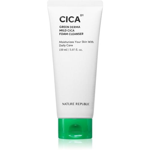 Green Derma Mild Cica Foam Cleanser espuma limpiadora calmante para pieles grasas y problemáticas 150 ml - NATURE REPUBLIC - Modalova