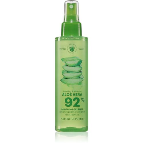 Soothing & Moisture Aloe Vera 92% Soothing Gel Mist bruma refrescante con efecto frío con efectos calmantes 155 ml - NATURE REPUBLIC - Modalova