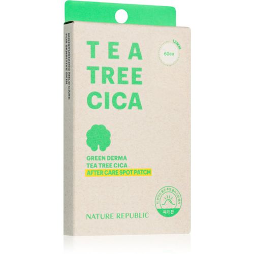 Green Derma Tea Tree Cica After Care Spot Patch tratamiento localizado para pieles resecas e irritadas debido a un tratamiento de acné - NATURE REPUBLIC - Modalova