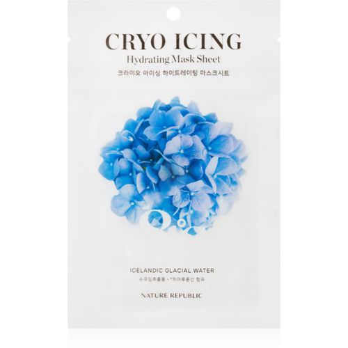 Cryo Icing Hydrating Mask Sheet Feuchtigkeitsspendende Tuchmaske mit beruhigender Wirkung 27 ml - NATURE REPUBLIC - Modalova