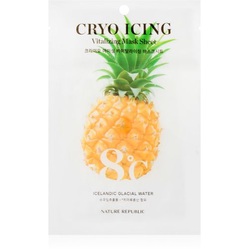 Cryo Icing Vitalizing Mask Sheet mascarilla hidratante con efecto iluminador con efectos calmantes 27 ml - NATURE REPUBLIC - Modalova