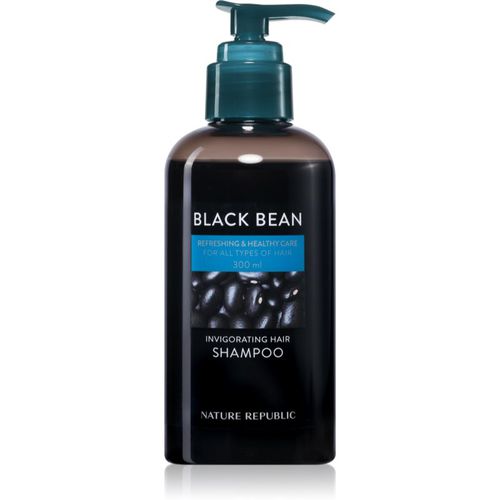 Black Bean Invigorating Hair Shampoo champú anticaída 300 ml - NATURE REPUBLIC - Modalova