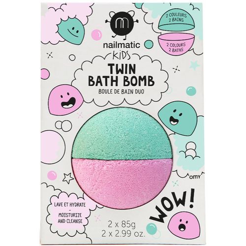 Kids bomba da bagno Pink + Lagoon 2x85 g - Nailmatic - Modalova