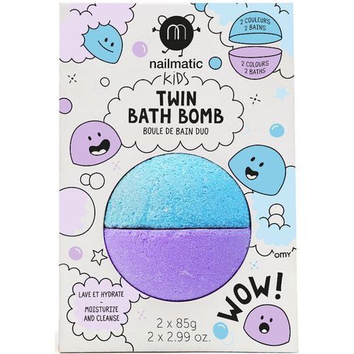 Kids Badebombe Blue + Violet 2x85 g - Nailmatic - Modalova