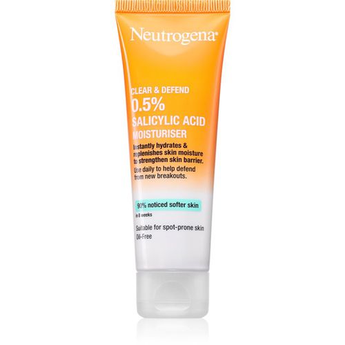 Clear & Defend 0.5% Salicylic Acid crema hidratante sin aceites añadidos 50 ml - Neutrogena - Modalova