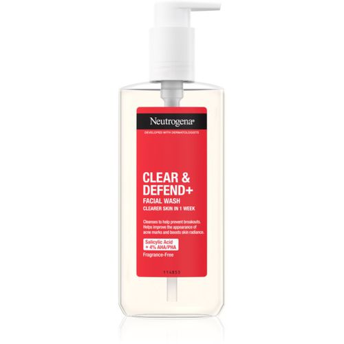 Clear & Defend+ gel detergente anti-acne 200 ml - Neutrogena - Modalova