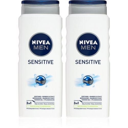 Men Sensitive Duschgel für Haare und Körper (vorteilhafte Packung) - Nivea - Modalova