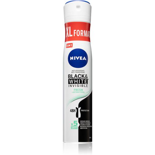 Black & White Invisible Fresh + Antibacterial antitranspirante en spray para mujer 200 ml - Nivea - Modalova