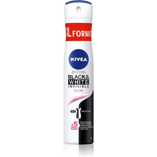 Black & White Invisible Clear Antitranspirant-Spray für Damen 200 ml - Nivea - Modalova