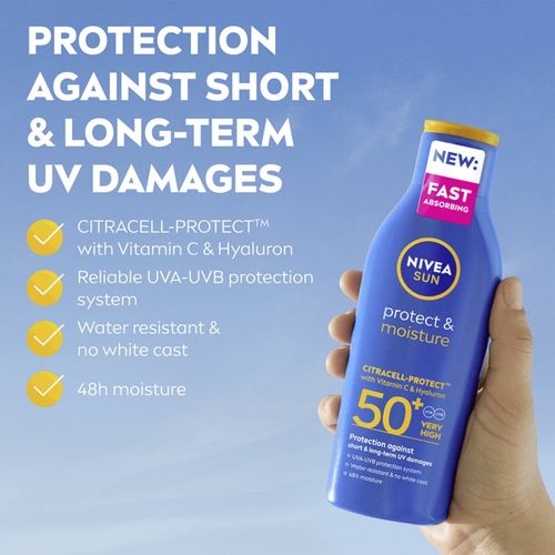 SUN Protect & Moisture leche solar hidratante SPF 50+ 200 ml - Nivea - Modalova