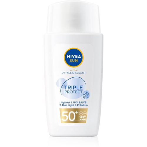 Sun Triple Protect crema hidratante ligera bronceador SPF 50+ 40 ml - Nivea - Modalova