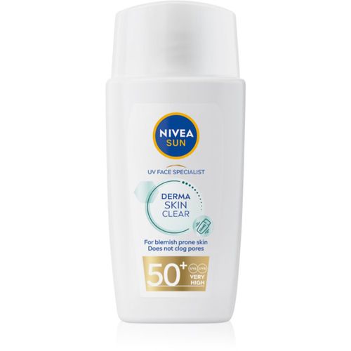 SUN Derma Skin Clear Gesichtscreme zum Bräunen für Haut mit kleinen Makeln SPF 50+ 40 ml - Nivea - Modalova