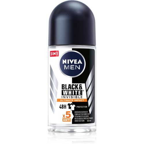 Men Invisible Black & White Antitranspirant Deoroller für Herren 50 ml - Nivea - Modalova